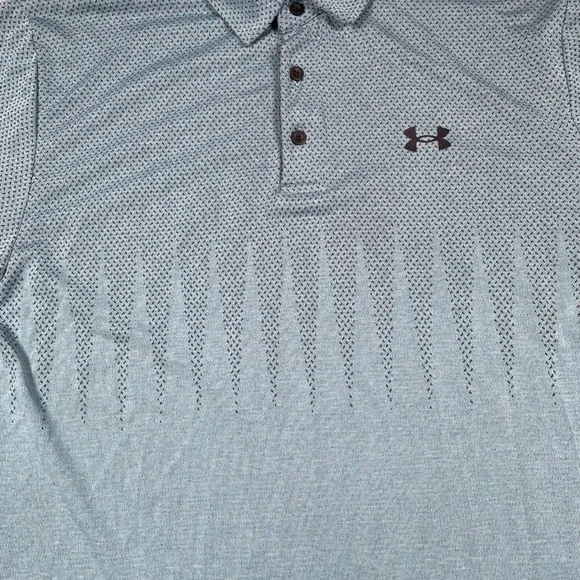 Under Armour Men's Polo Shirt XL Loose Fit Teal Performance Golf Athletic - Picture 4 of 7